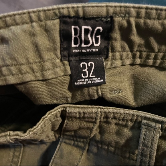 Urban Outfitters BDG Dayton Herringbone Twill Pants Olive Green Size 32 Classic - Picture 9 of 13